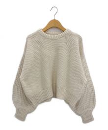 GALERIE VIE（ギャルリーヴィー）の古着「オーガニックコットンシルク クルーネックプルオーバー」｜アイボリー