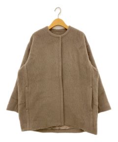 中古・古着通販】IENA (イエナ) ドットアストラカンクルーネックコート