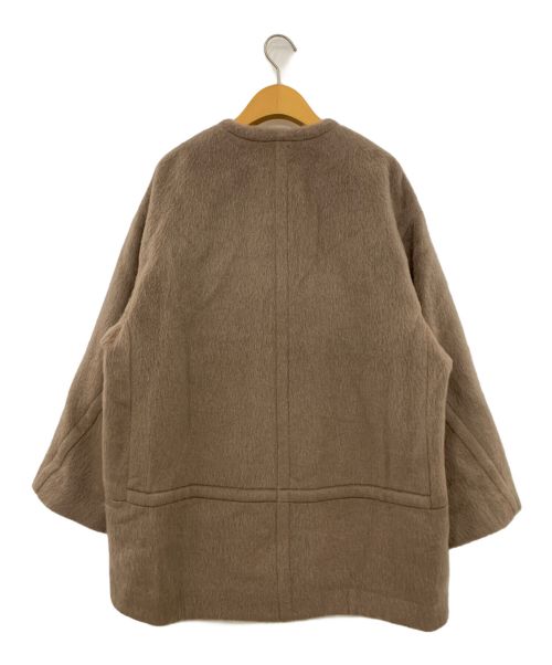 IENA（イエナ）IENA (イエナ) モヘアシャギーハーフコート キャメル サイズ:38 未使用品の古着・服飾アイテム