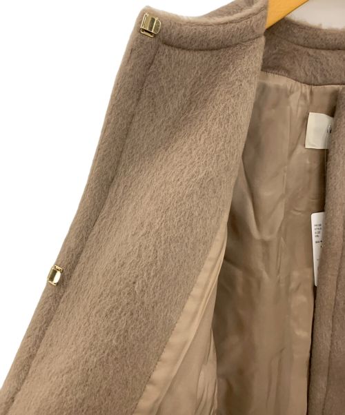 IENA（イエナ）IENA (イエナ) モヘアシャギーハーフコート キャメル サイズ:38 未使用品の古着・服飾アイテム