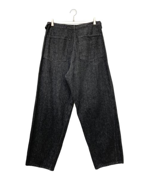 COMOLI（コモリ）COMOLI (コモリ) デニムベルテッドパンツ ブラック サイズ:3の古着・服飾アイテム