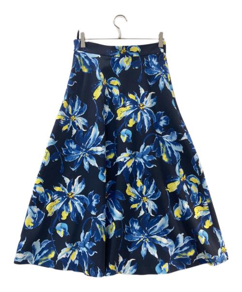 Pinky & Dianne（ピンキーアンドダイアン）Pinky & Dianne (ピンキーアンドダイアン) ボールドフラワープリントスカート ネイビー サイズ:40の古着・服飾アイテム