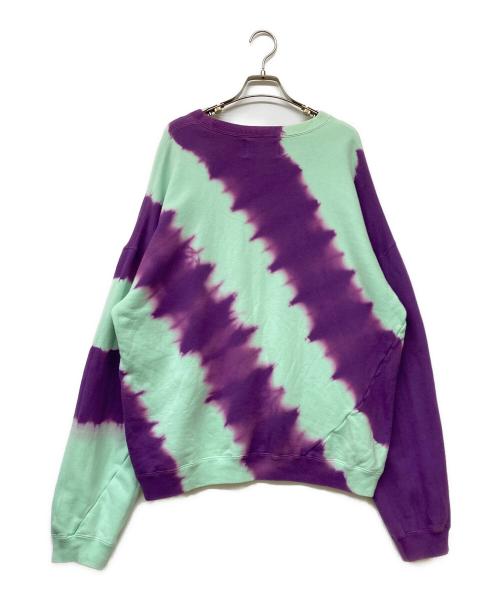 NOMA t.d.（ノーマティーディー）NOMA t.d. (ノーマティーディー) タイダイ Twisted スウェット グリーン×パープル サイズ:2の古着・服飾アイテム