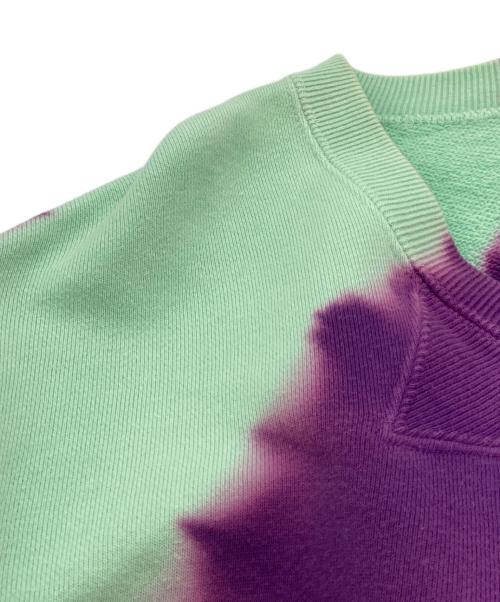 NOMA t.d.（ノーマティーディー）NOMA t.d. (ノーマティーディー) タイダイ Twisted スウェット グリーン×パープル サイズ:2の古着・服飾アイテム