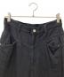 中古・古着 LIVINGTONE (リヴィントーン) ギャザー ワイドデニムパンツ ブラック サイズ:38：9000円