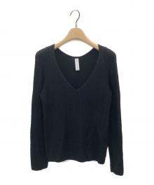CFCL（シーエフシーエル）の古着「BS RIB V-NECK TOP」｜ブラック