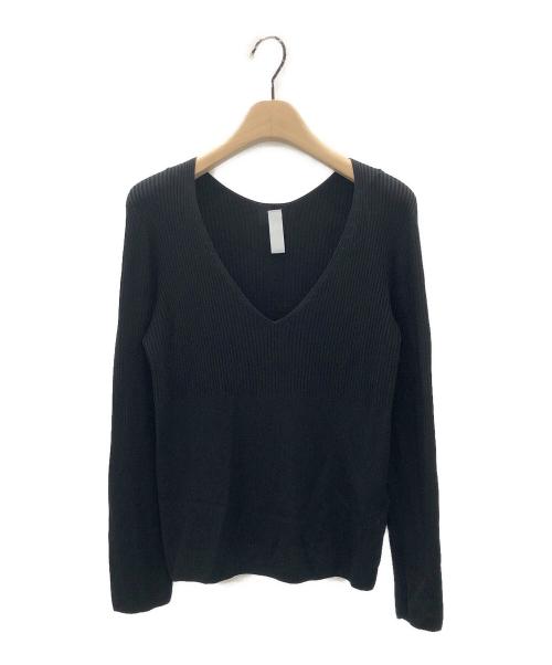 CFCL（シーエフシーエル）CFCL (シーエフシーエル) BS RIB V-NECK TOP ブラック サイズ:1の古着・服飾アイテム