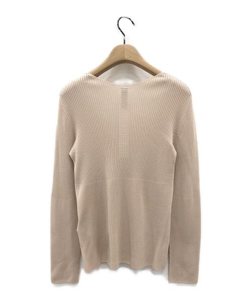 CFCL（シーエフシーエル）CFCL (シーエフシーエル) BS RIB V-NECK TOP ベージュ サイズ:1の古着・服飾アイテム