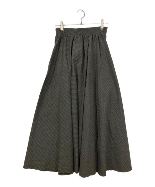 BARNEYS NEWYORK（バーニーズ・ニューヨーク）BARNEYS NEWYORK (バーニーズ・ニューヨーク) ウールマキシスカート グレー サイズ:38の古着・服飾アイテム