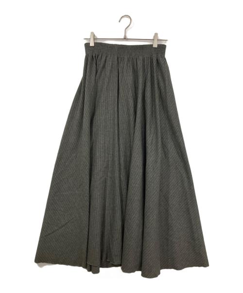 BARNEYS NEWYORK（バーニーズ・ニューヨーク）BARNEYS NEWYORK (バーニーズ・ニューヨーク) ウールマキシスカート グレー サイズ:38の古着・服飾アイテム