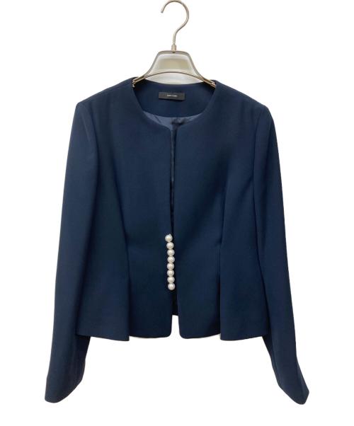 YOKO CHAN（ヨーコチャン）YOKO CHAN (ヨーコチャン) パールジャケット ネイビー サイズ:38の古着・服飾アイテム