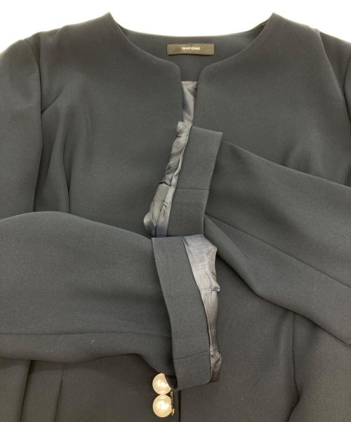 YOKO CHAN（ヨーコチャン）YOKO CHAN (ヨーコチャン) パールジャケット ネイビー サイズ:38の古着・服飾アイテム