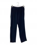 YOKO CHANヨーコチャン）の古着「ハイウェストギャザーパンツ」｜ネイビー