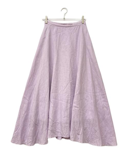 eclat（エクラ）eclat (エクラ) リネンマキシスカート ラベンダー サイズ:38の古着・服飾アイテム