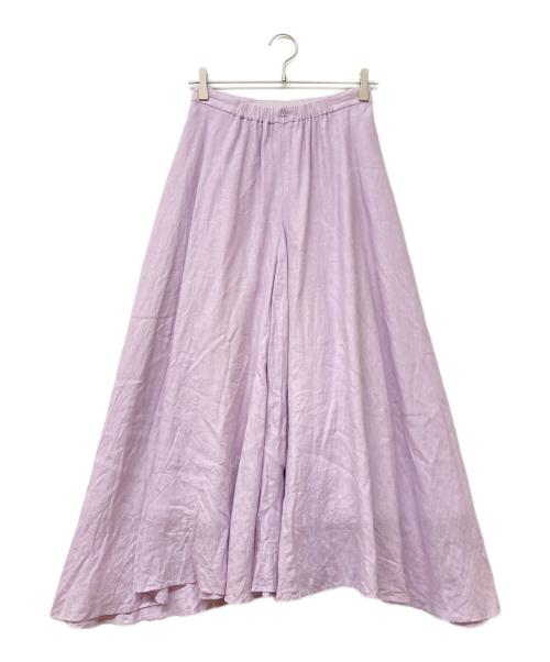eclat（エクラ）eclat (エクラ) リネンマキシスカート ラベンダー サイズ:38の古着・服飾アイテム