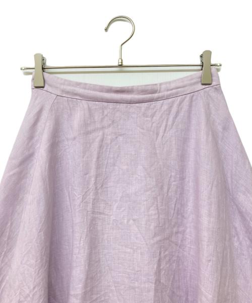 eclat（エクラ）eclat (エクラ) リネンマキシスカート ラベンダー サイズ:38の古着・服飾アイテム