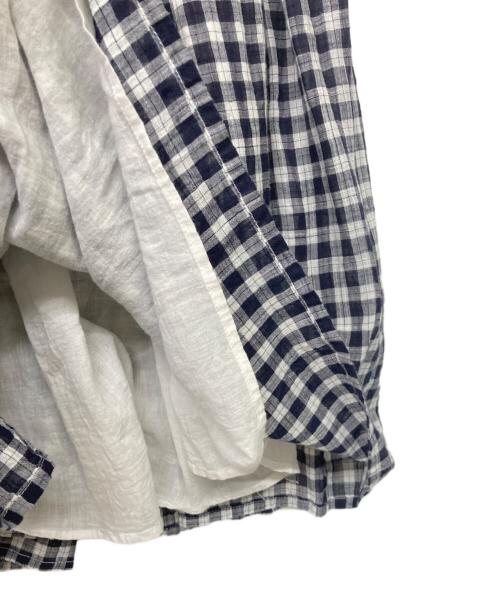 SOIL（ソイル）SOIL (ソイル) ビッグギンガムチェックギャザースカート ブラック サイズ:Ⅱの古着・服飾アイテム