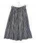 SOIL（ソイル）の古着「ビッグギンガムチェックギャザースカート」｜ブラック