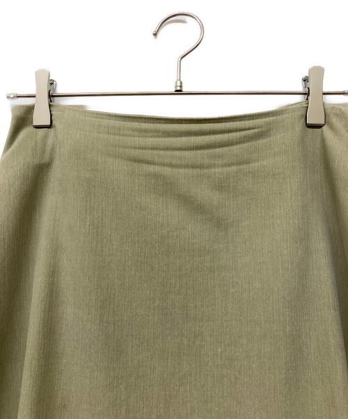 MADISON BLUE（マディソンブルー）MADISON BLUE (マディソンブルー) MI-MOLLET FLARE BACK SATIN SK オリーブ サイズ:Mの古着・服飾アイテム