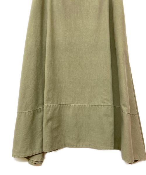MADISON BLUE（マディソンブルー）MADISON BLUE (マディソンブルー) MI-MOLLET FLARE BACK SATIN SK オリーブ サイズ:Mの古着・服飾アイテム