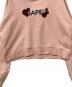 中古・古着 A BATHING APE (アベイシングエイプ) 刺繍クロップドパーカー ピンク サイズ:Free：4000円