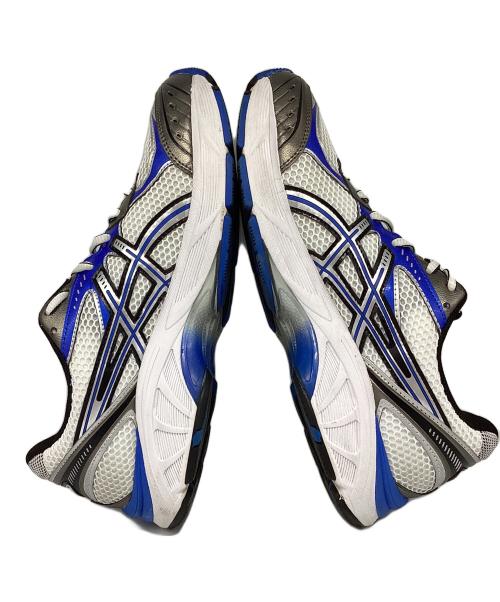 asics（アシックス）asics (アシックス) スニーカー ホワイト×ブルー サイズ:27.5の古着・服飾アイテム