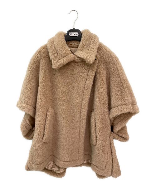 MaxMara（マックスマーラ）MaxMara (マックスマーラ) テディベアアルパカポンチョ ハニー サイズ:165/88 未使用品の古着・服飾アイテム