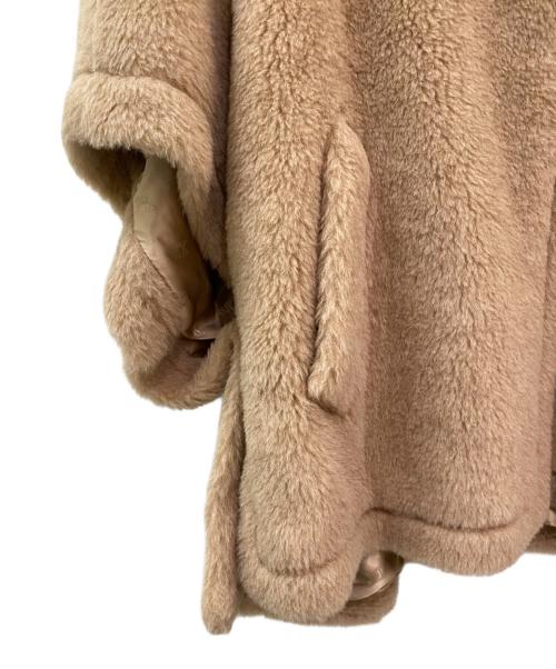 MaxMara（マックスマーラ）MaxMara (マックスマーラ) テディベアアルパカポンチョ ハニー サイズ:165/88 未使用品の古着・服飾アイテム