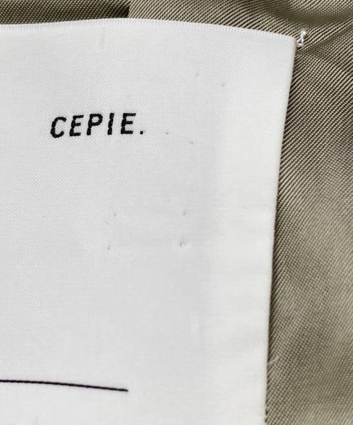 cepie.（セピエ）cepie. (セピエ) ダブルコート オリーブ サイズ:Fの古着・服飾アイテム