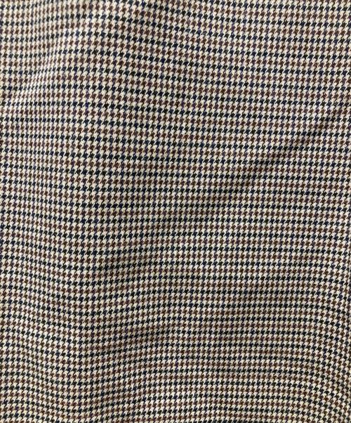 BEAUTY&YOUTH（ビューティーアンドユース）BEAUTY&YOUTH (ビューティーアンドユース) TRハウンドトゥースタックワイドパンツ ブラウン サイズ:Mの古着・服飾アイテム