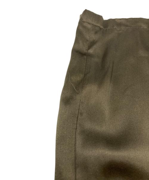 TOM FORD（トムフォード）TOM FORD (トムフォード) シルクワイドパンツ カーキ サイズ:38の古着・服飾アイテム