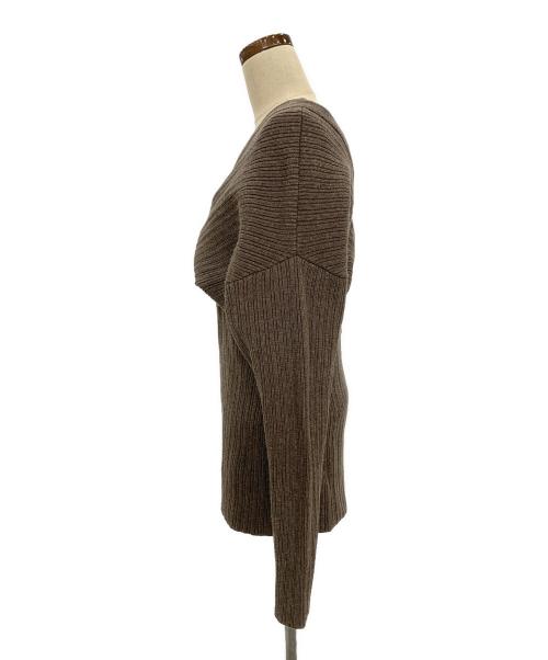 CLANE（クラネ）CLANE (クラネ) レイヤーニット ブラウン サイズ:ＳＩＺＥ１の古着・服飾アイテム