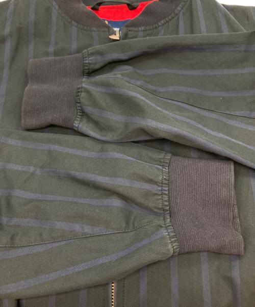 FRED PERRY（フレッドペリー）FRED PERRY (フレッドペリー) ストライプブルゾン ネイビー サイズ:Sの古着・服飾アイテム