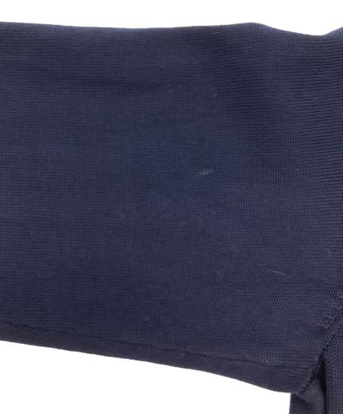 BLACK LABEL CRESTBRIDGE（ブラックレーベル クレストブリッジ）BLACK LABEL CRESTBRIDGE (ブラックレーベル クレストブリッジ) ストライプニットカーディガン ネイビー サイズ:Mの古着・服飾アイテム