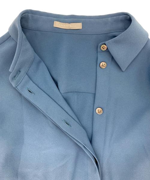 theory luxe（セオリーリュクス）theory luxe (セオリーリュクス) ボウタイブラウス ブルー サイズ:38の古着・服飾アイテム