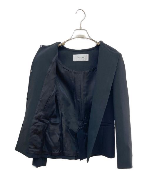 ADORE（アドーア）ADORE (アドーア) トリプルクロスジャケット ブラック サイズ:38の古着・服飾アイテム