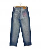 BlackEyePatchブラックアイパッチ）の古着「B EMBLEM STANDARD FIT JEANS」｜ブルー