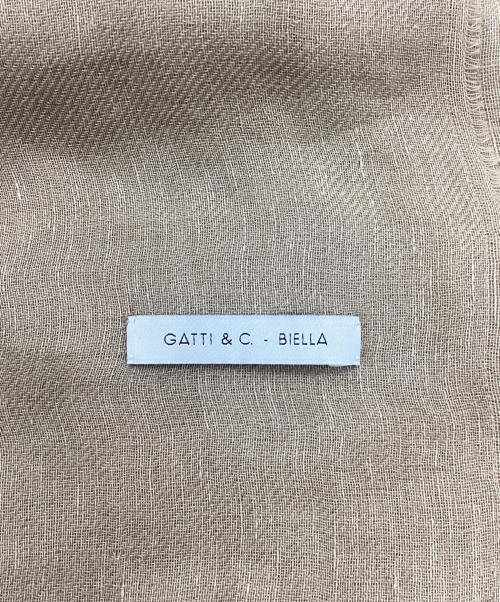 GATTI&C-BIELLA（ガッティアンドシー ビエラ）GATTI&C-BIELLA (ガッティアンドシー ビエラ) LINEN ストール ベージュの古着・服飾アイテム