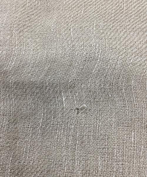 GATTI&C-BIELLA（ガッティアンドシー ビエラ）GATTI&C-BIELLA (ガッティアンドシー ビエラ) LINEN ストール ベージュの古着・服飾アイテム