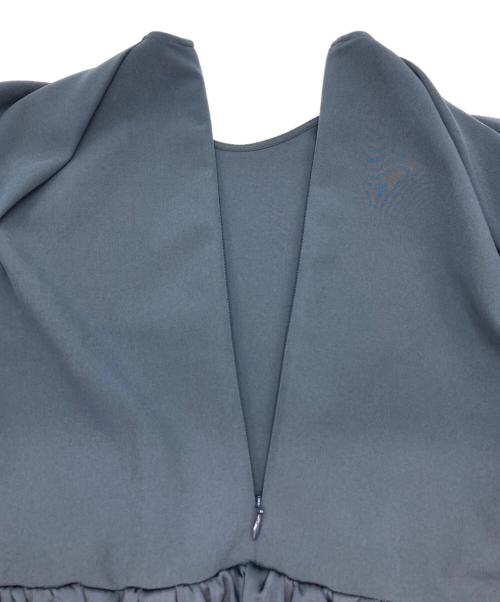 Mila Owen（ミラオーウェン）Mila Owen (ミラオーウェン) ペプラムブラウステーパードパンツ ネイビー サイズ:1の古着・服飾アイテム