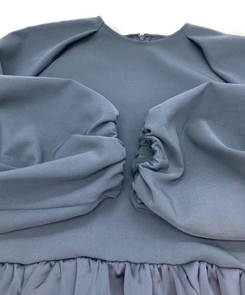 Mila Owen（ミラオーウェン）Mila Owen (ミラオーウェン) ペプラムブラウステーパードパンツ ネイビー サイズ:1の古着・服飾アイテム