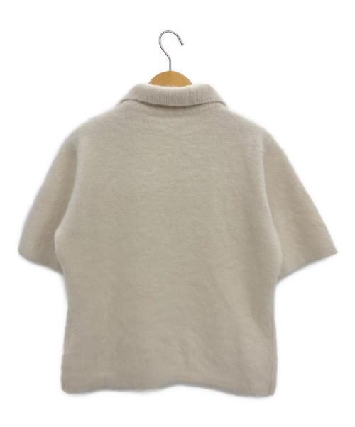 DES PRES（デ プレ）DES PRES (デ プレ) フォックスカシミヤ ポロカラープルオーバー アイボリー サイズ:ＳＩＺＥ　ＦＲＥＥの古着・服飾アイテム
