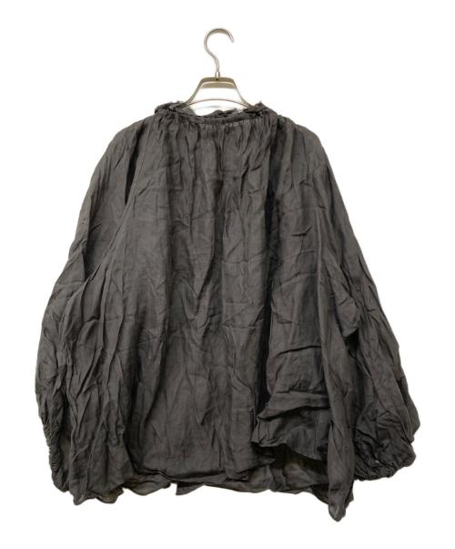 BABYLONE（バビロン）BABYLONE (バビロン) ギャザーボリュームブラウス ブラウン サイズ:Freeの古着・服飾アイテム