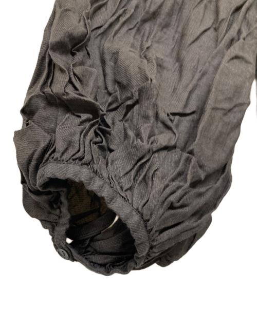 BABYLONE（バビロン）BABYLONE (バビロン) ギャザーボリュームブラウス ブラウン サイズ:Freeの古着・服飾アイテム