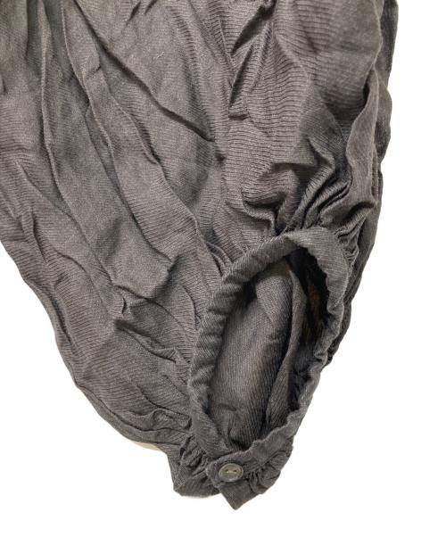 BABYLONE（バビロン）BABYLONE (バビロン) ギャザーボリュームブラウス ブラウン サイズ:Freeの古着・服飾アイテム