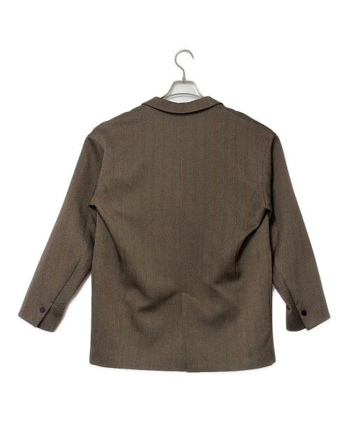 ELENDEEK（エレンディーク）ELENDEEK (エレンディーク) ヘリンボーンオーバージャケット ブラウン サイズ:SIZE Freeの古着・服飾アイテム