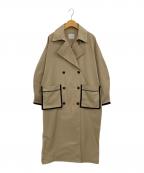 Limueリミュ）の古着「パイピングチェスターコート」｜ベージュ