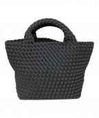 NAGHEDIナゲディ）の古着「編み込みハンドバッグ」｜ブラック