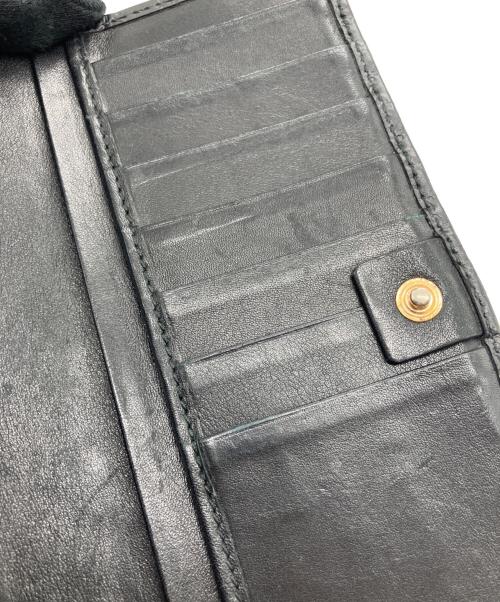 GUCCI（グッチ）GUCCI (グッチ) マイクログッチシマ 長財布 ブラックの古着・服飾アイテム