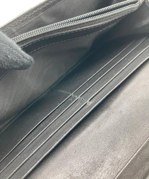GUCCI（グッチ）GUCCI (グッチ) マイクログッチシマ 長財布 ブラックの古着・服飾アイテム